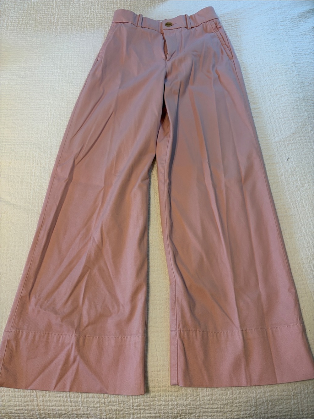 SPANX Wide-Leg High-Rise Pants in Pink